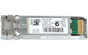 Refurbished Cisco SFP-10G-SR 10GBASE-SR fiber optic transceiver module 300m multimode with duplex LC connector